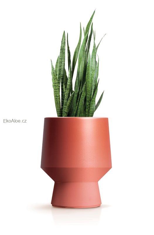 Květináč BORO s vkladem - barva: měděná