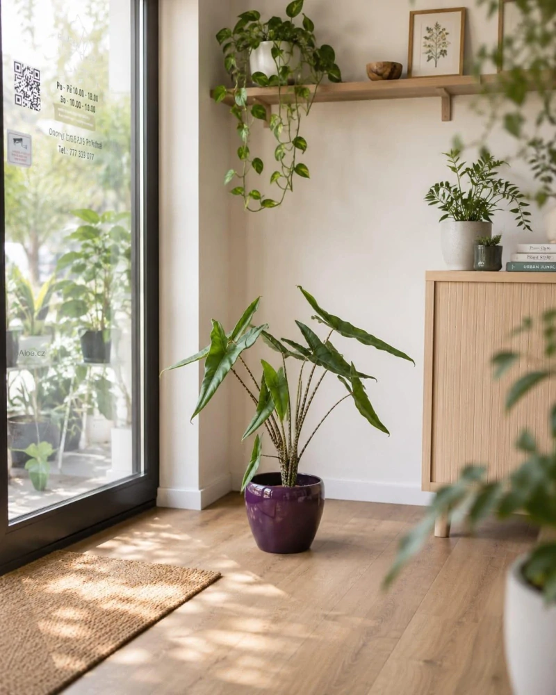 Alocasia zebrina Tigrina superba