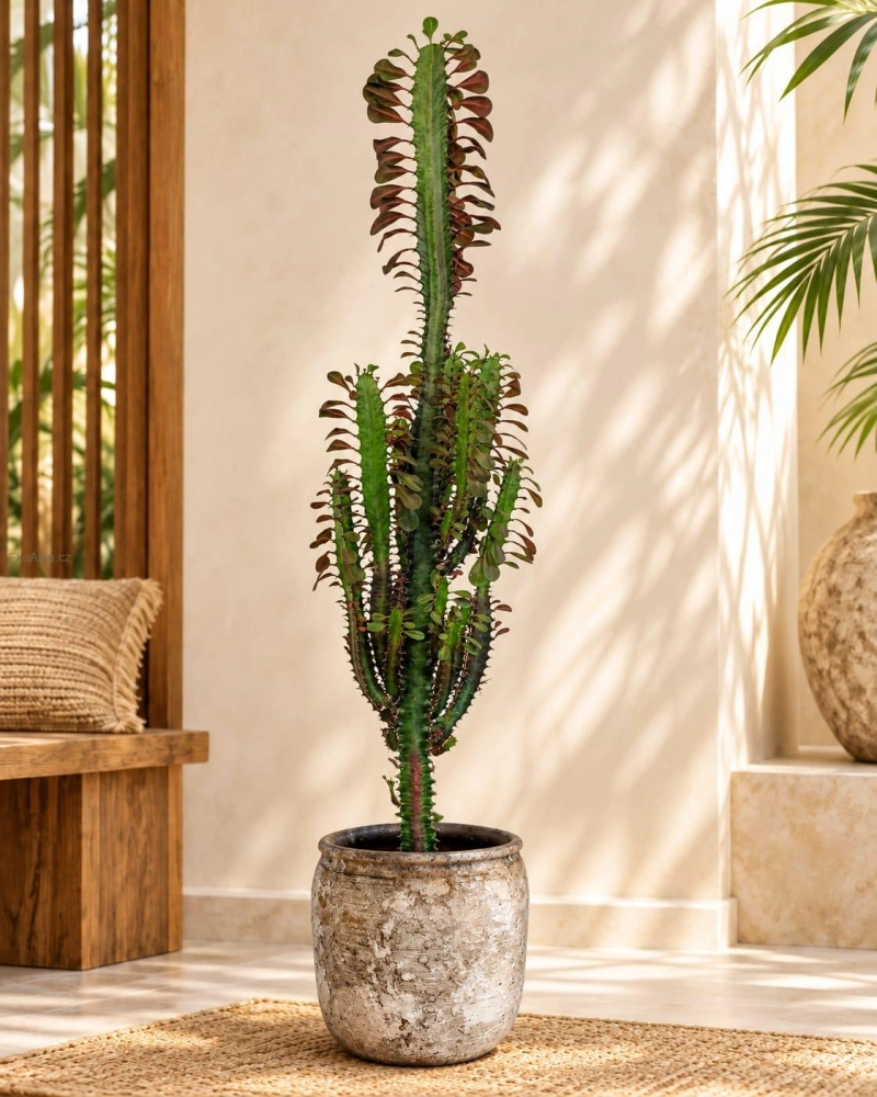 Euphorbia trigona 'Rubra' – Pryšec trojhranný