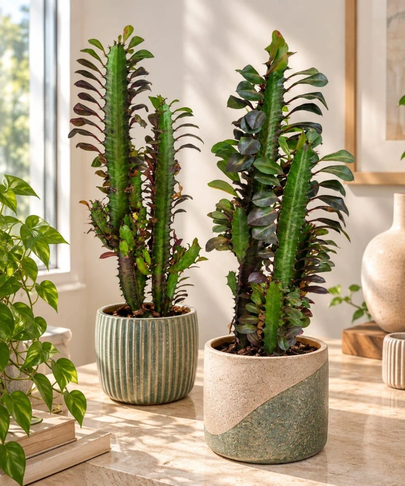Euphorbia trigona 'Rubra' – Pryšec trojhranný
