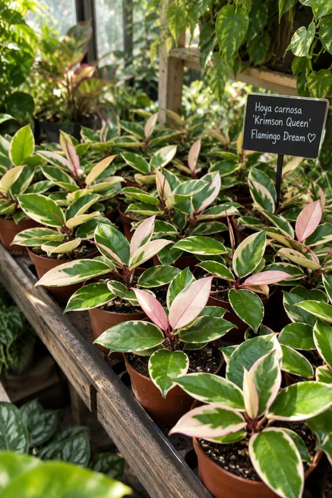Hoya carnosa 'Krimson Queen Pink' aka 'Flamingo Dream'¨