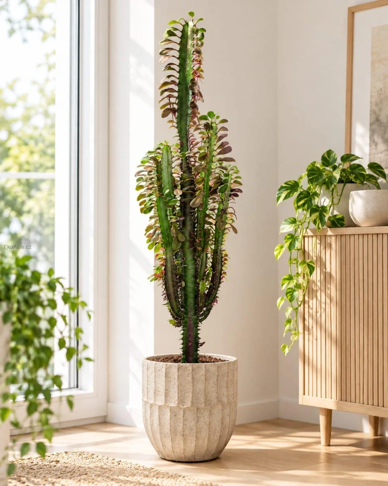 Euphorbia trigona 'Rubra' – Pryšec trojhranný