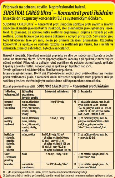 Substral  Substral CAREO Koncentrát 30ml. Přípravek proti škůdcům