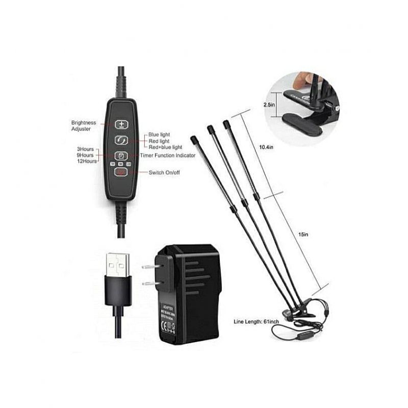 2 ramena led osvětlení s klipsem a s časovačem 40W