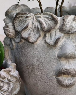 Kameninový obal na květináč Baby head